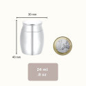Personalised Dog Urn with Engraved Name, Dates & Paw Heart Design - Mini Keepsake Urn