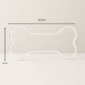 Personalised Dog Memorial Gift - Bone-Shaped Engraved Pet Memorial Acrylic Plaque with Name, Dates & Tribute